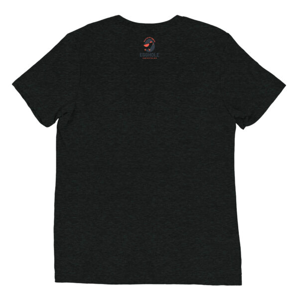 A black t-shirt with the words " live " on it.